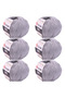 Jeans 6-Piece Hand Knitting Yarn Set, Soft Textured, Baby Friendly, Cardigan, Amigurumi