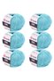 Jeans 6-Piece Hand Knitting Yarn Set, Soft Textured, Baby Friendly, Cardigan, Amigurumi