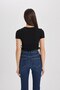 Fitted Crew Neck Ribbed Camisole Short Sleeve T-Shirt T9632Az24Sp - 6