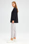 ZIPPERED CREPE TUNIC - 3