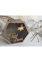 Transparent Plexiglass Wooden Piggy Bank (Convenient Opening and Closing)