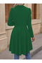 Women's Long Sleeve Lapel Front Button Long Atlas Blazer Jacket - 3
