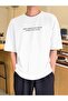 Great Mind T-shirt - White, Printed, Crew Neck, Oversize, Short Sleeve, Loose - 5