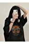Repair Service T-Shirt - Black Printed Oversize Crew Neck Short Sleeve Loose