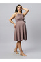 - Organic cotton polka dots Halter Cocktail & Party Dress - 4
