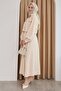 Buttoned Bolero Skirt Cream Suit - 3