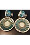 Zühre Porcelain Hand Painted Set of 2 Coffee Cups - 2