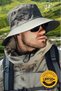 Unisex Uv Protection Wide Brim Foldable Safari Outdoor Boonie Hiking & Beach Hat - 7