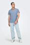 Men's Onsfletcher Polo Neck 100% Cotton T-Shirt 22024827   Blue - 3