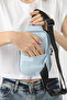 Blue U19 Single Zipper Compartment Adjustable Strap Unisex Crossbody Waist and Shoulder Bag L:21 E:15 W:4 - 6