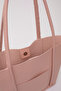 Powder Shk80 Faux Leather Large Size Arm and Shoulder Bag with Front Pocket and Snap Fastener Makeup Bag U:26 E:40 W:8 - 8