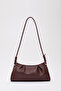 Claret Red Shk172 Faux Leather Zippered Single Compartment Strap Hand, Arm and Shoulder Bag