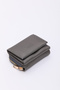 Silver Shk177 Faux Leather 8 Compartments, Card Holder, Paper and Coin Compartment Snap Wallet - 4