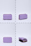 Lilac Shk204 Faux Leather 13 Compartments, Card Holder, Paper and Coin Compartment Snap Wallet - 8