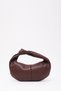 Burgundy Shk98 Knot Detailed Single Compartment Faux Leather Clutch Bag - 3