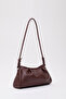 Claret Red Shk172 Faux Leather Zippered Single Compartment Strap Hand, Arm and Shoulder Bag - 2