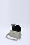 Mint Green Shk188 Faux Leather Single Compartment Lock Detailed Strap Hand, Arm and Shoulder Bag - 5