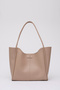 Mink Shk76 Large Size Women's Hand and Shoulder Bag with Snap Fastener Wick Strap Faux Leather Makeup Bag U:29