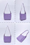 Lila Shk158 Faux Leather Single Compartment Strap Snap Crossbody and Shoulder Bag - 8