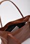 Taba Shk90 Faux Leather Hand, Arm and Shoulder Shopper Bag with Internal Compartment and Zipper - 7