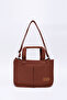 Tile Shk174 Canvas Fabric, Three Compartments, Zippered, Double Strap, Hand, Arm and Shoulder Bag