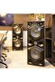 Professional Active Speaker System Bluetooth Speaker Wireless Microphones| LED Lights USB |GMS8569 - 3