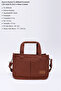 Tile Shk174 Canvas Fabric, Three Compartments, Zippered, Double Strap, Hand, Arm and Shoulder Bag - 3