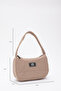 Mink U11 Single Zipper Compartment Daily Sports Baguette Canvas Fabric Women's Hand and Shoulder Bag B:16 E: 26 - 2