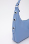 Blue Shk82 Baguette Model Single Compartment Women's Faux Leather Shoulder Bag - 5