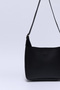 Black Shk158 Faux Leather Single Compartment Strap Snap Crossbody and Shoulder Bag - 5