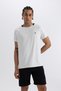Fit Standard Fit Crew Neck Athlete Heavy Fabric Short Sleeve T-Shirt C1488Ax24Sm - 5