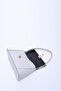 Gray Shk153 Faux Leather Lock Detailed Standard Strap Single Compartment Hand, Arm and Shoulder Bag - 6