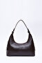 Brown Color Shk82 Baguette Model Single Compartment Women's Faux Leather Shoulder Bag
