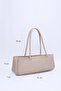 Mink Shk195 Faux Leather Single Compartment Baguette Model Zippered Hand, Arm and Shoulder Bag - 2