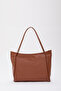 Taba Shk90 Faux Leather Hand, Arm and Shoulder Shopper Bag with Internal Compartment and Zipper