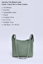 Mint Green Shk158 Faux Leather Single Compartment Strap Snap Crossbody and Shoulder Bag - 3