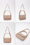 Mink Shk97 Faux Leather Front Pocket Detailed 2 Compartment Adjustable Strap Hand, Arm and Shoulder Bag - 8