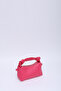 Fuchsia Shk24 Soft Leather Knot Detailed Chain Strap Hand and Shoulder Bag L:14 W:22 W:8 Cm - 6