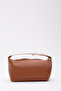 Tan-Cream Shk85 Zippered Single Compartment Snap Strap Daily Hand and Arm Bag L: 16 E:27 W: 13 cm - 4