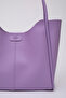 Lilac Shk76 Large Size Women's Hand and Shoulder Bag with Snap Fastener Wick Strap Faux Leather Makeup Bag U:29 E - 8