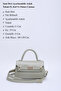 Mint Green Shk188 Faux Leather Single Compartment Lock Detailed Strap Hand, Arm and Shoulder Bag - 3