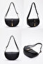 Black Shk92 Lock Detailed Faux Leather Single Compartment Snap Fastener Hand, Arm and Shoulder Bag L:15 E:25 W:6 cm - 8