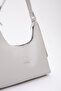 Gray Shk82 Baguette Model Single Compartment Women's Faux Leather Arm and Shoulder Bag L:17 E:36 W:7 - 6