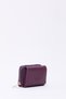 Purple Shk177 Faux Leather Wallet with Coin and Paper Money Compartments, Zipper, and 4 Card Compartments - 2