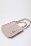 Cream Shk74 Double Strap The Tote Bag Embroidery Embroidered Makeup Bag Arm and Shoulder Bag L:25 E:29 W:11 - 7