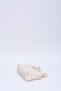 Cream Shk24 Soft Leather Knot Detailed Chain Strap Hand and Shoulder Bag L:14 W:22 W:8 Cm - 7