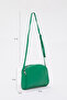حقيبة كتف من الجلد الصناعي ذات حجرة واحدة وحزام متقاطع صغير من Grass Green Shk25 - 2