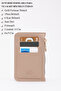 Mink Shk101 Faux Leather Card Holder Wallet with 6 Card Holders and Zippered Coin Compartment - 4