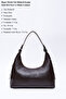 Brown Color Shk82 Baguette Model Single Compartment Women's Faux Leather Shoulder Bag - 3