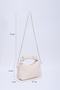 Cream Shk24 Soft Leather Knot Detailed Chain Strap Hand and Shoulder Bag L:14 W:22 W:8 Cm - 2